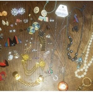 Lot Of Vintage 80's 90's Fashion Jewelry
